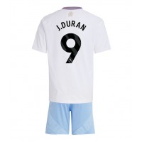 Maglia Calcio Aston Villa Jhon Duran #9 Seconda Divisa Bambino 2024-25 Manica Corta (+ pantaloncini)